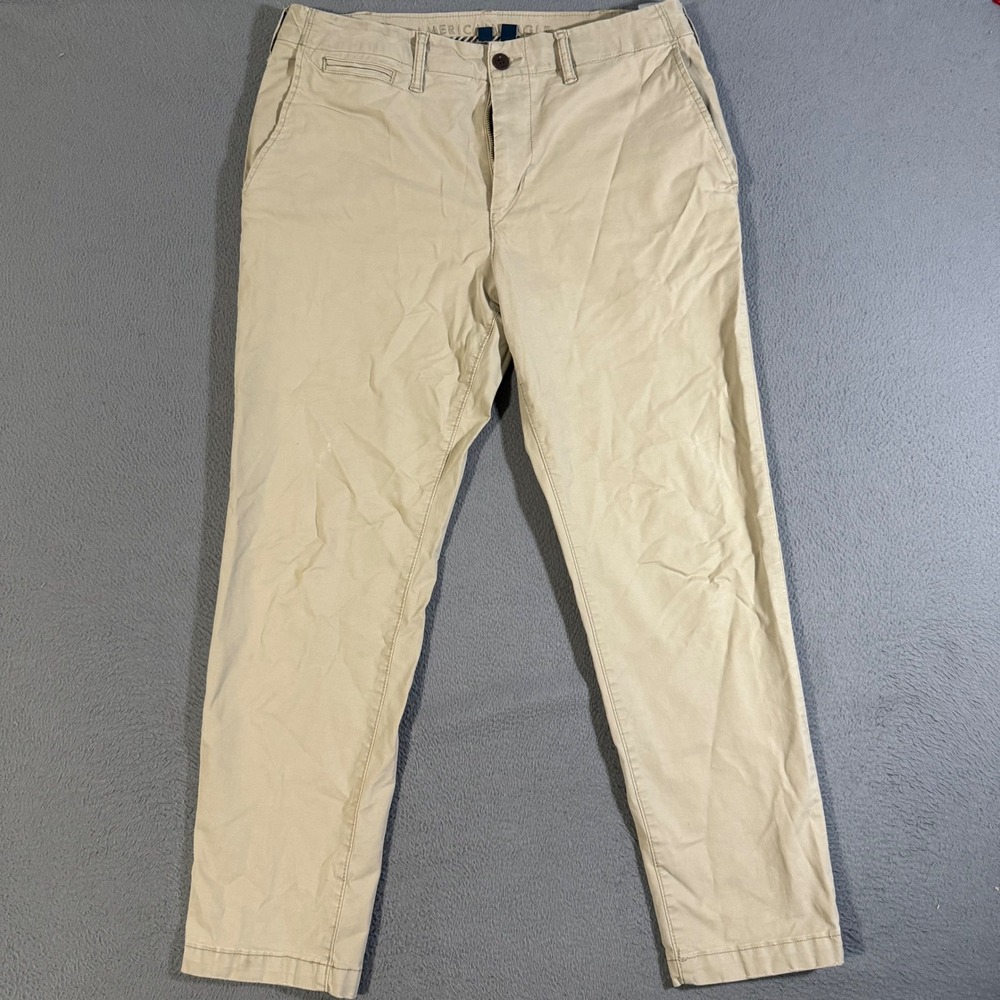 American Eagle Mens Size‎ 34x30 Flex Khaki Pants Chinos Casual Straight